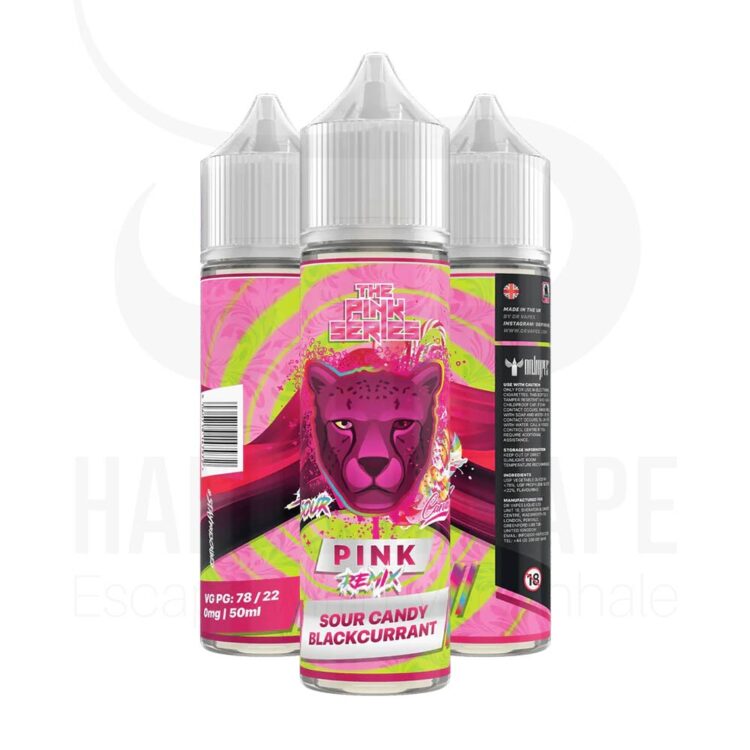 جویس آبنبات ترش انگور فرنگی و پشمک دکتر ویپز – Dr Vapes Juice PINK REMIX 60Ml