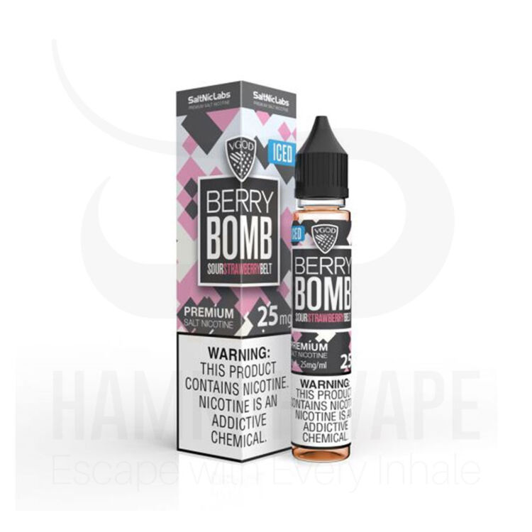 سالت ویگاد بمب توت فرنگی یخ – VGOD BERRY BOMB ICE