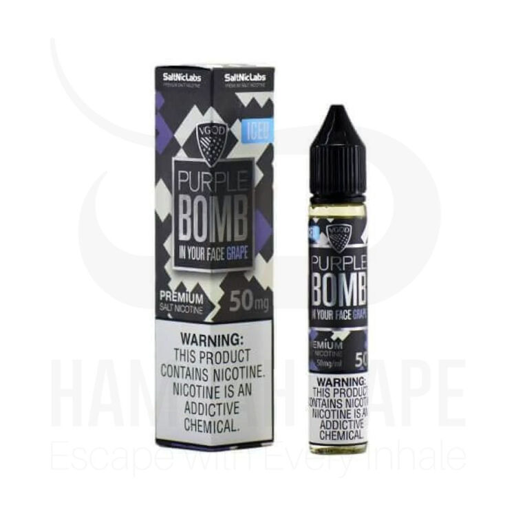 سالت ویگاد بمب انگور یخ – VGOD Purple Bomb Grape Ice